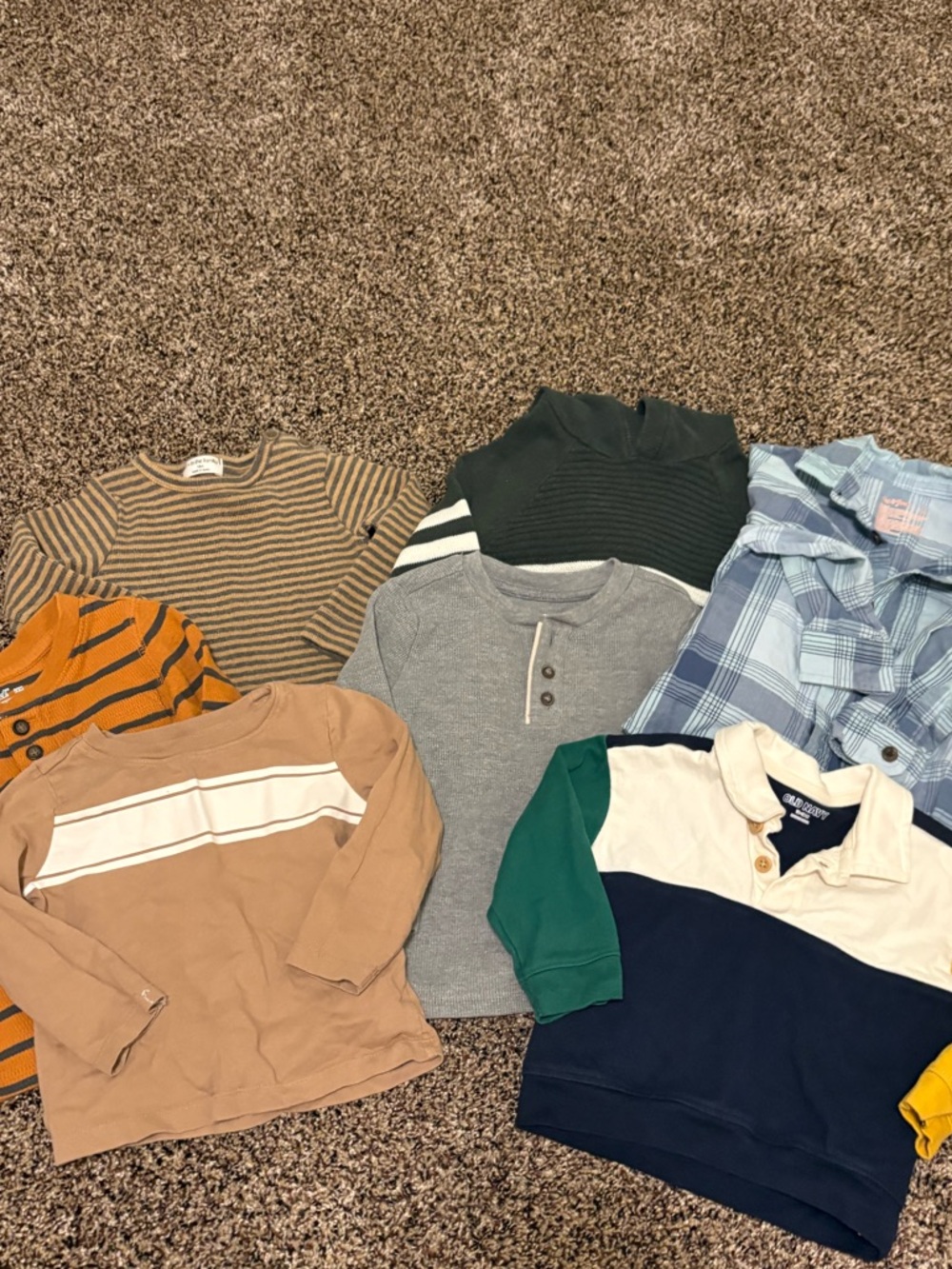 Bundle Baby Boy 12-18months Long Sleeve Shirts